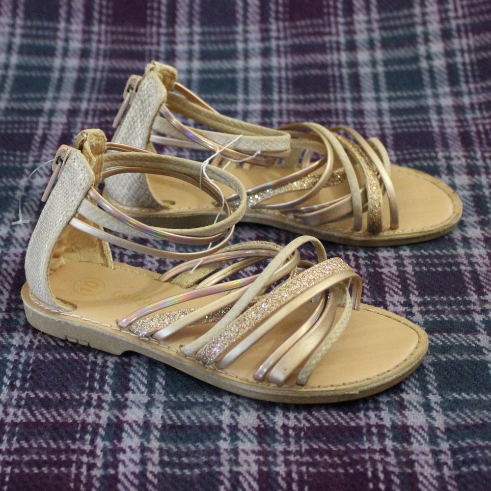 Cat and Jack Non-marking Little Girl Sandals Size 10 Toddler
